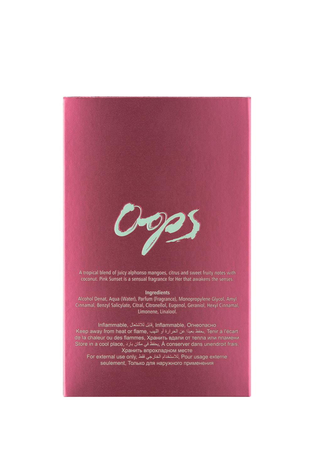 Buy Oops Eau De Parfum - Pink Sunset, 100ml Online in India at Gardenia  Cosmotrade