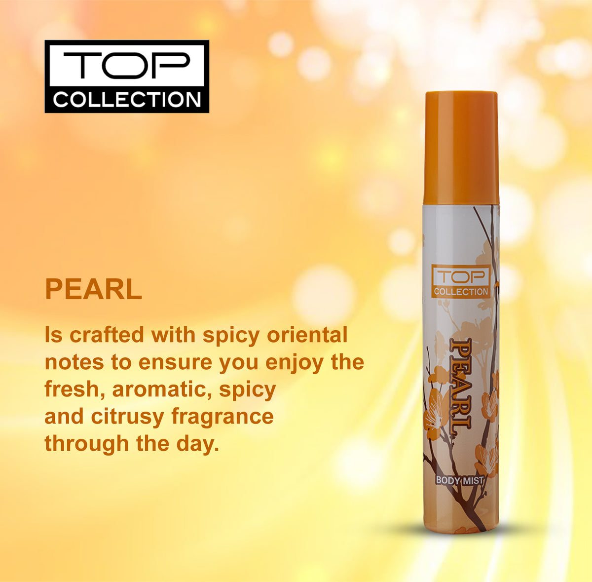Top Collection Body Mist - Pearl, 75ml