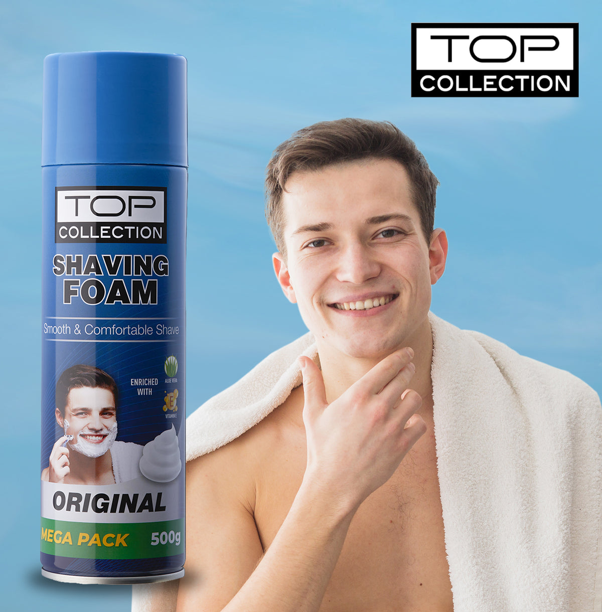 Top Collection Shaving Cream - Original, 500g