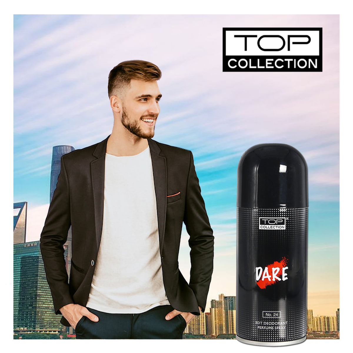 Top Collection Eau De Toilette Deodrant Perfume Spray - Dare, 150ml