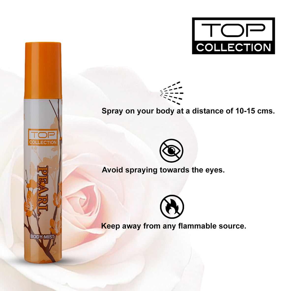 Top Collection Body Mist - Pearl, 75ml