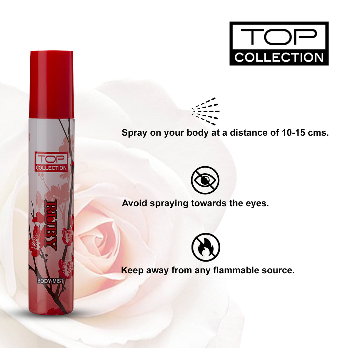 Top Collection Body Mist - Ruby, 75ml