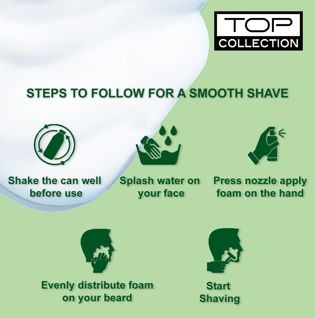 Top Collection Shaving Cream - Citrus Lime, 500g