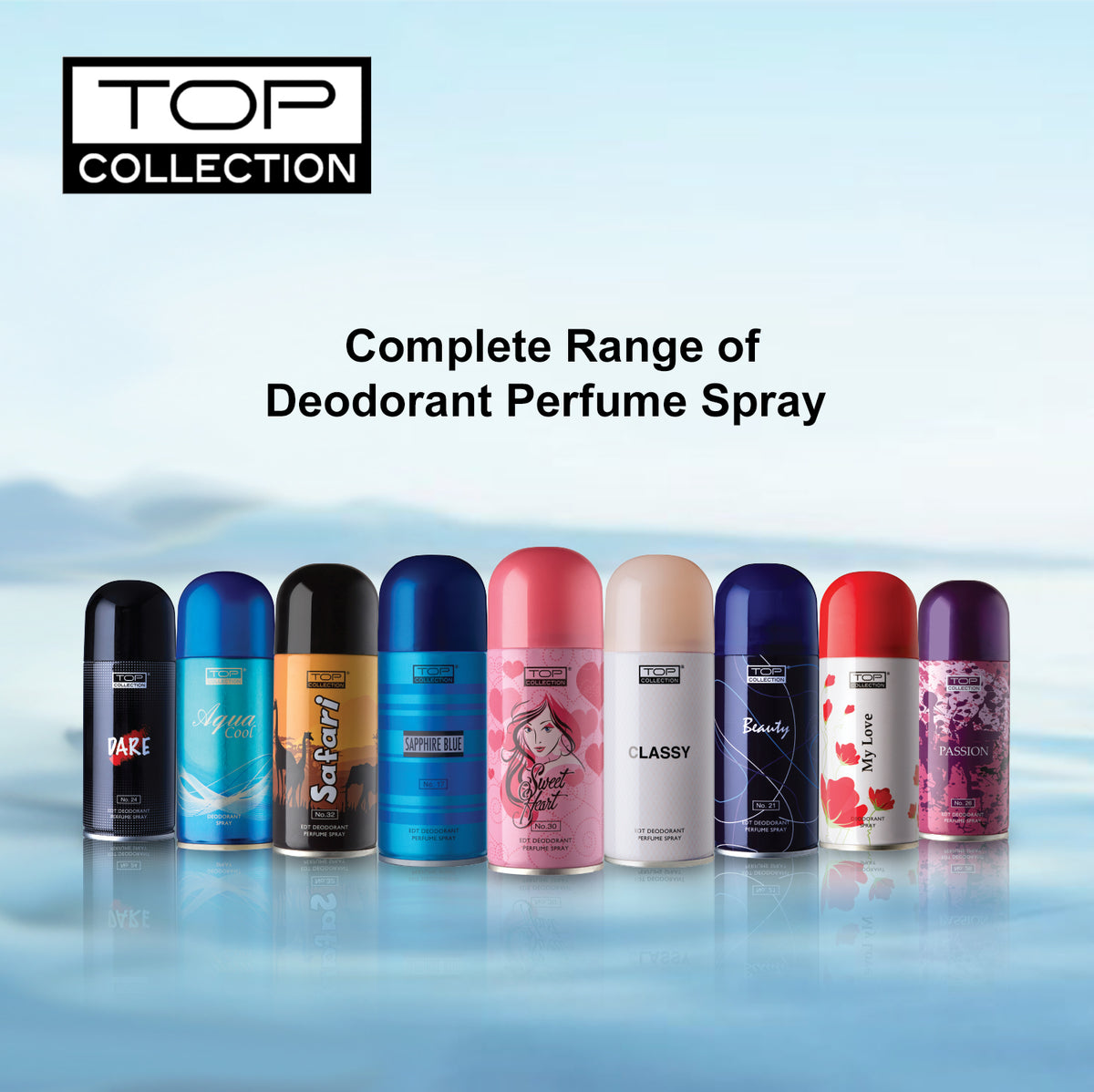 Top Collection Deodorant Perfume Spray - Sapphire Blue, 150ml