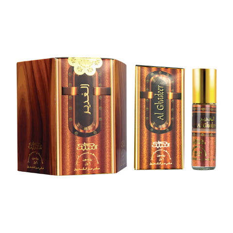 Nabeel - Al Ghadeer Premium Attar Roll-on Perfume Oil | 100% Non Alcoholic | Gift Set - 6ml (Pack of 6) | Made in U.A.E