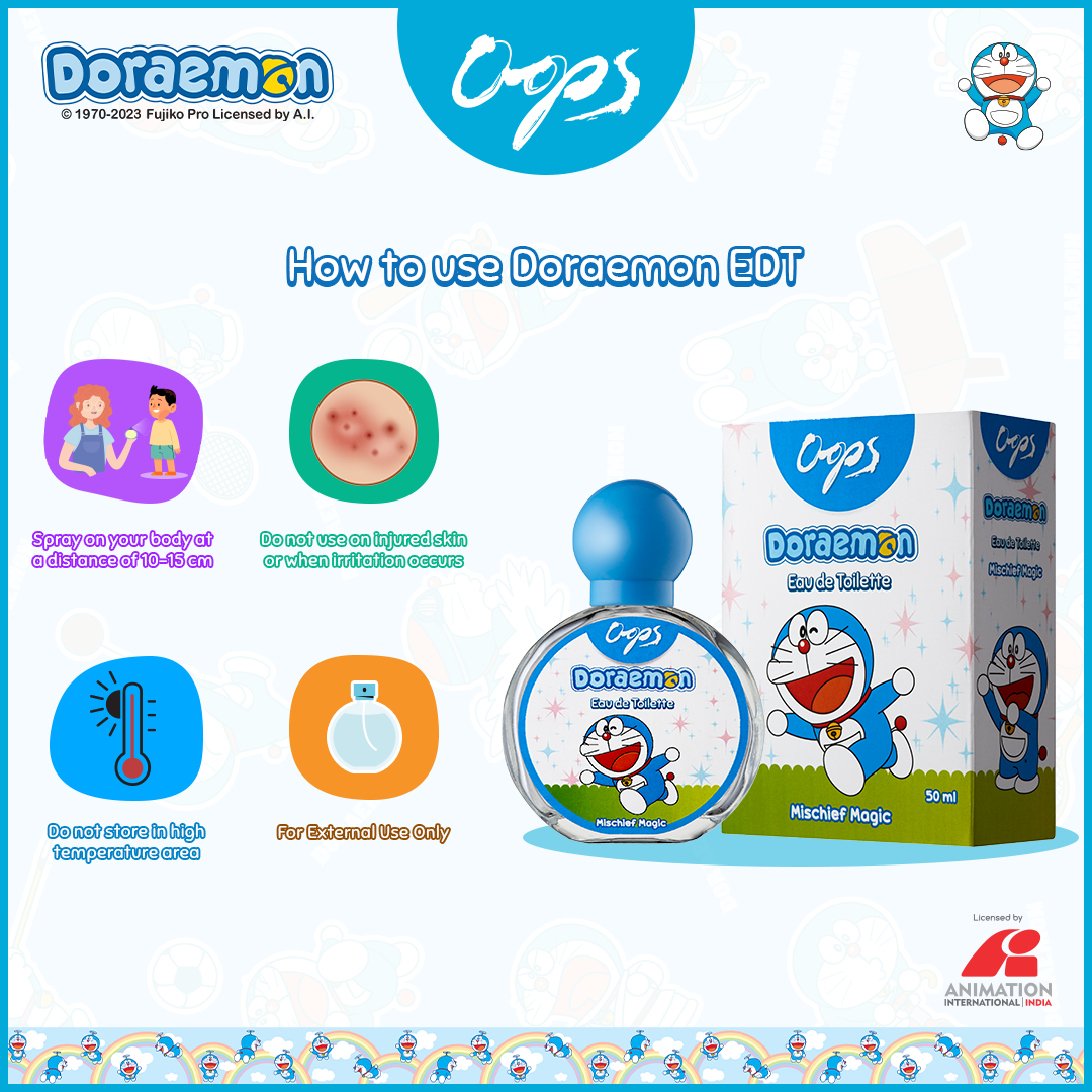 Oops Doraemon Eau De Toilette - Mischief Magic, 50ml Gardenia Cosmotrade LLP