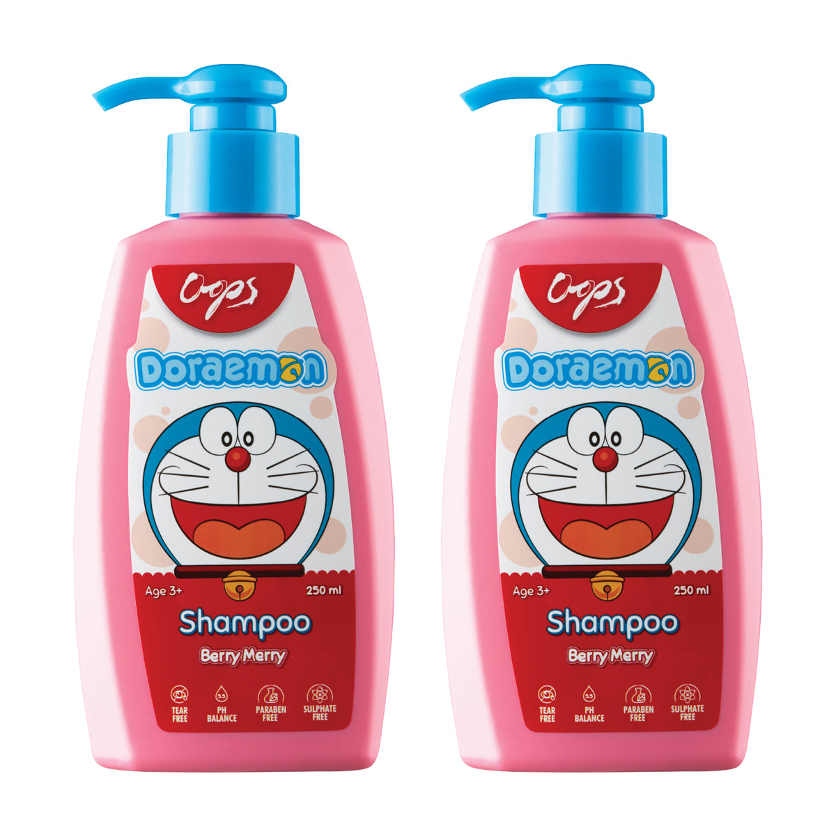 Oops Doraemon Shampoo - Berry Merry, 250ml : Buy 1 Get 1 Free! Gardenia Cosmotrade LLP