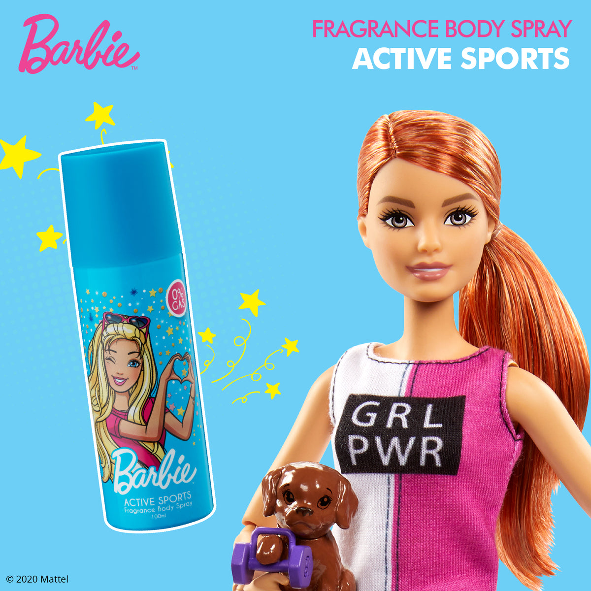 Barbie Fragrance Body Spray - Active Sports, 100ml