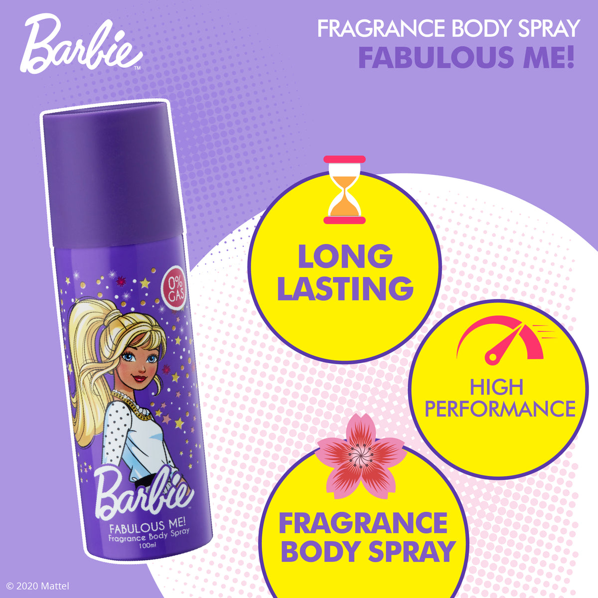 Barbie Fragrance Body Spray - Fabulous Me, 100ml