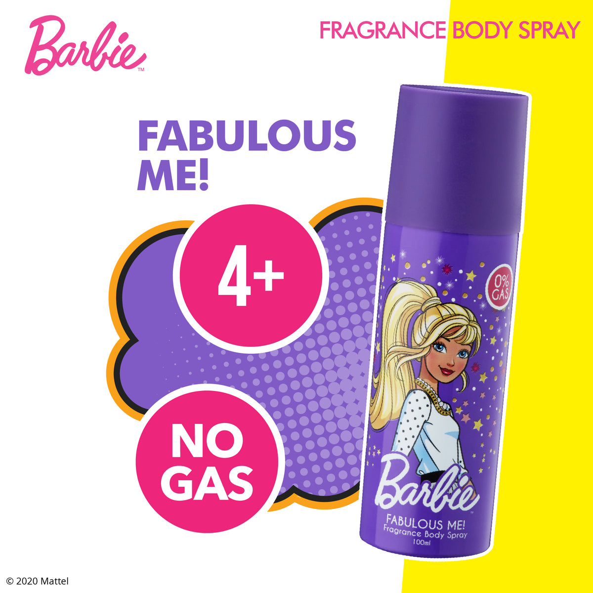 Barbie Fragrance Body Spray - Fabulous Me, 100ml