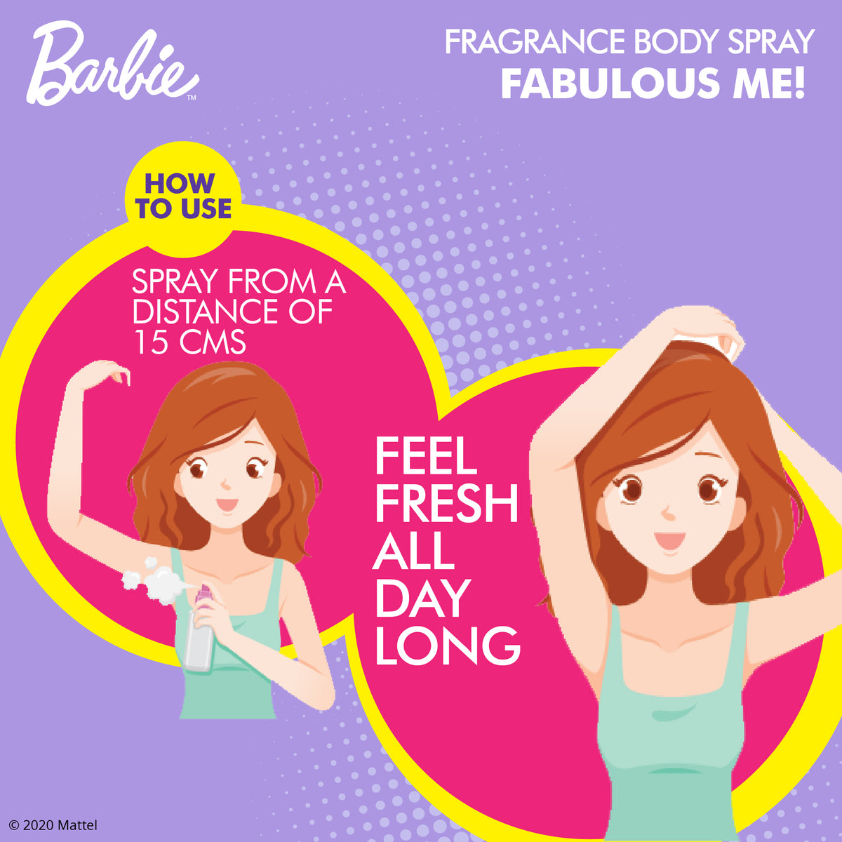 Barbie Fragrance Body Spray - Fabulous Me, 100ml