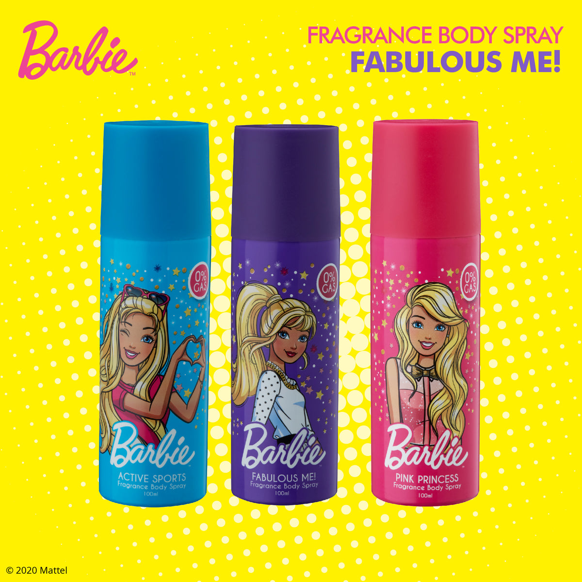 Barbie Fragrance Body Spray - Fabulous Me, 100ml