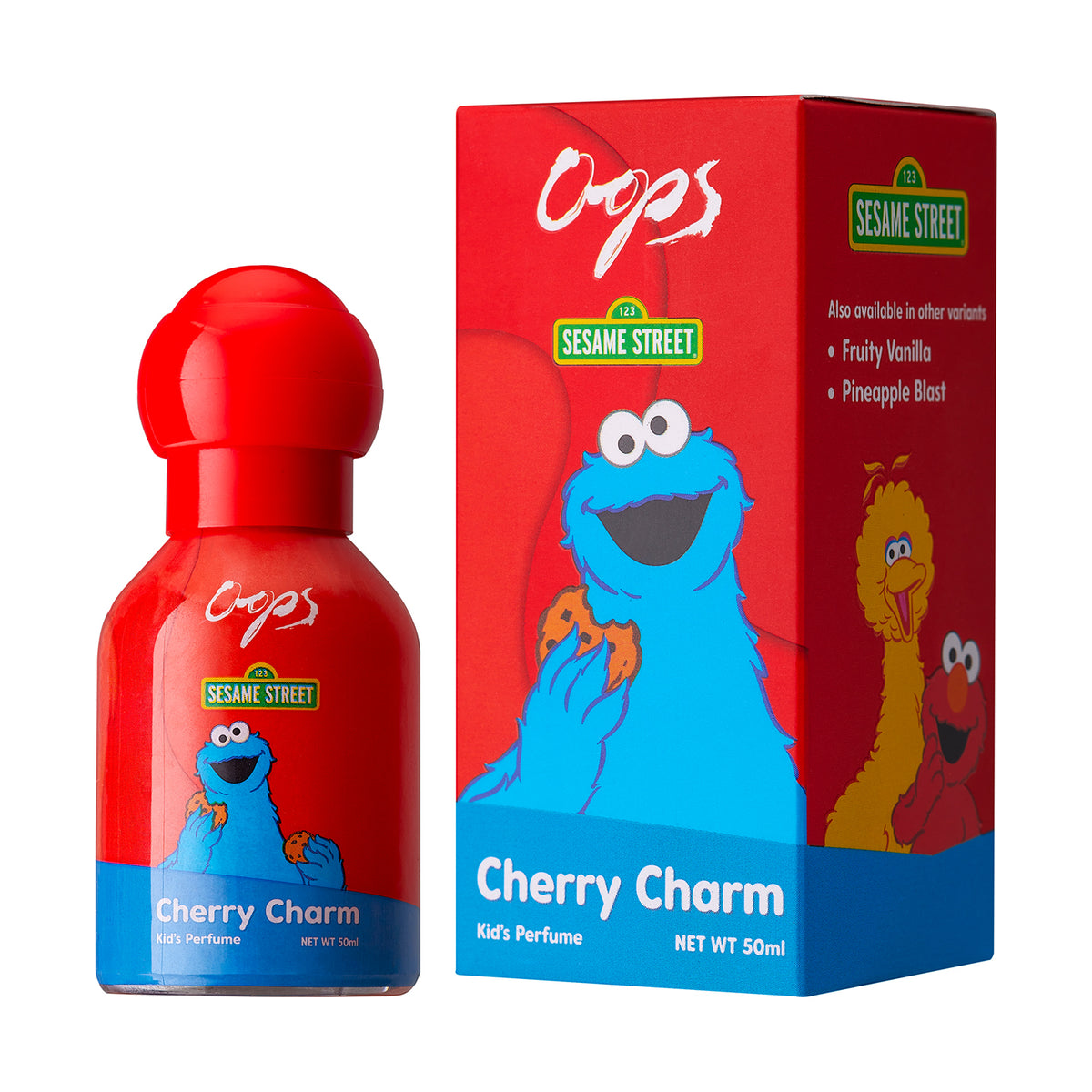 Oops Sesame Street Eau De Parfum - Cookie Monster's Cherry Charm, 50ml