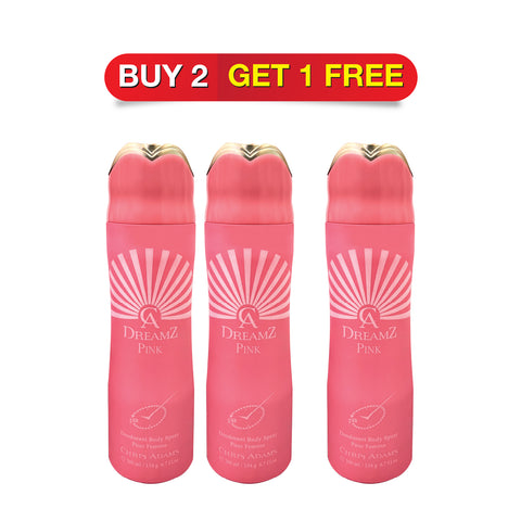 Chris Adams Deodorant Perfume Spray - Dreamz Pink, 200ml | Buy 2 Get 1 Free