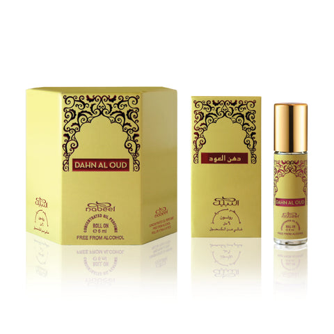 Nabeel - Dahn Al Oud Premium Attar Roll-on Perfume Oil | 100% Non Alcoholic | Gift Set - 6ml (Pack of 6) | Made in U.A.E