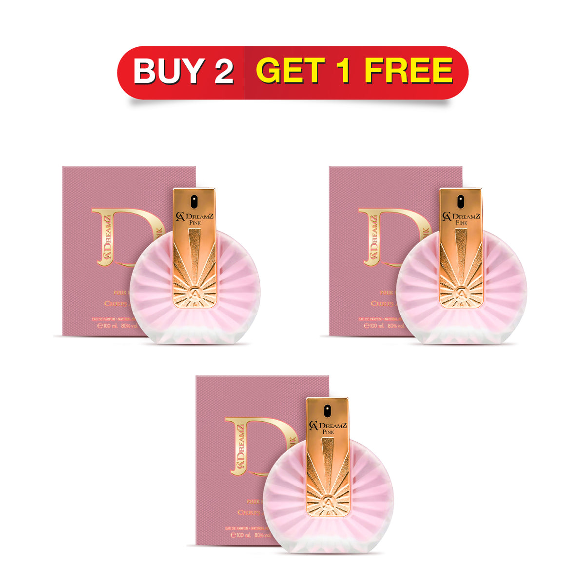 Chris Adams Eau De Parfum - Dreamz Pink, 100ml | Buy 2 Get 1 Free