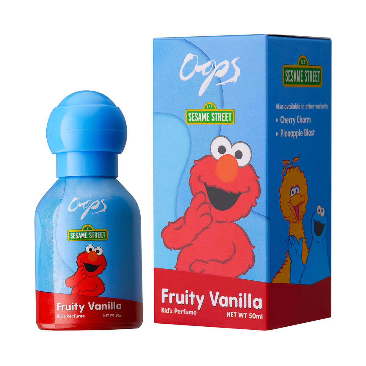 Oops Sesame Street Eau De Parfum - Elmo's Fruity Vanilla, 50ml