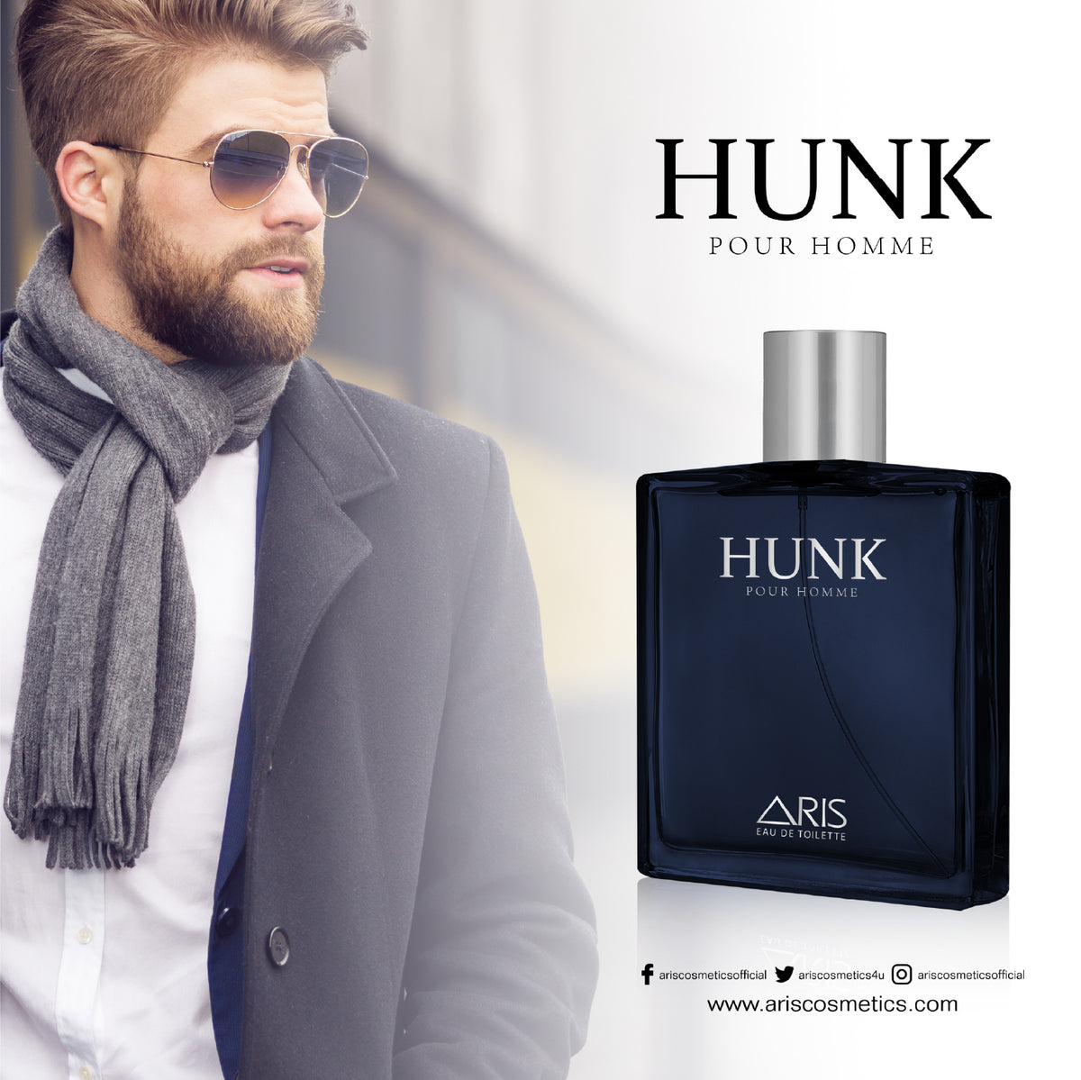 Aris Cosmetics Eau De Toilette - Hunk, 100ml  | USA