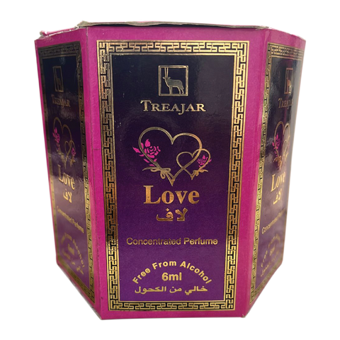 Treajar Concentrated Oil Perfume - Love, 6ml - Pack of 6 Gardenia Cosmotrade LLP