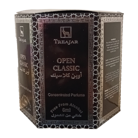 Treajar Concentrated Oil Perfume - Open Classic, 6ml - Pack of 6 Gardenia Cosmotrade LLP