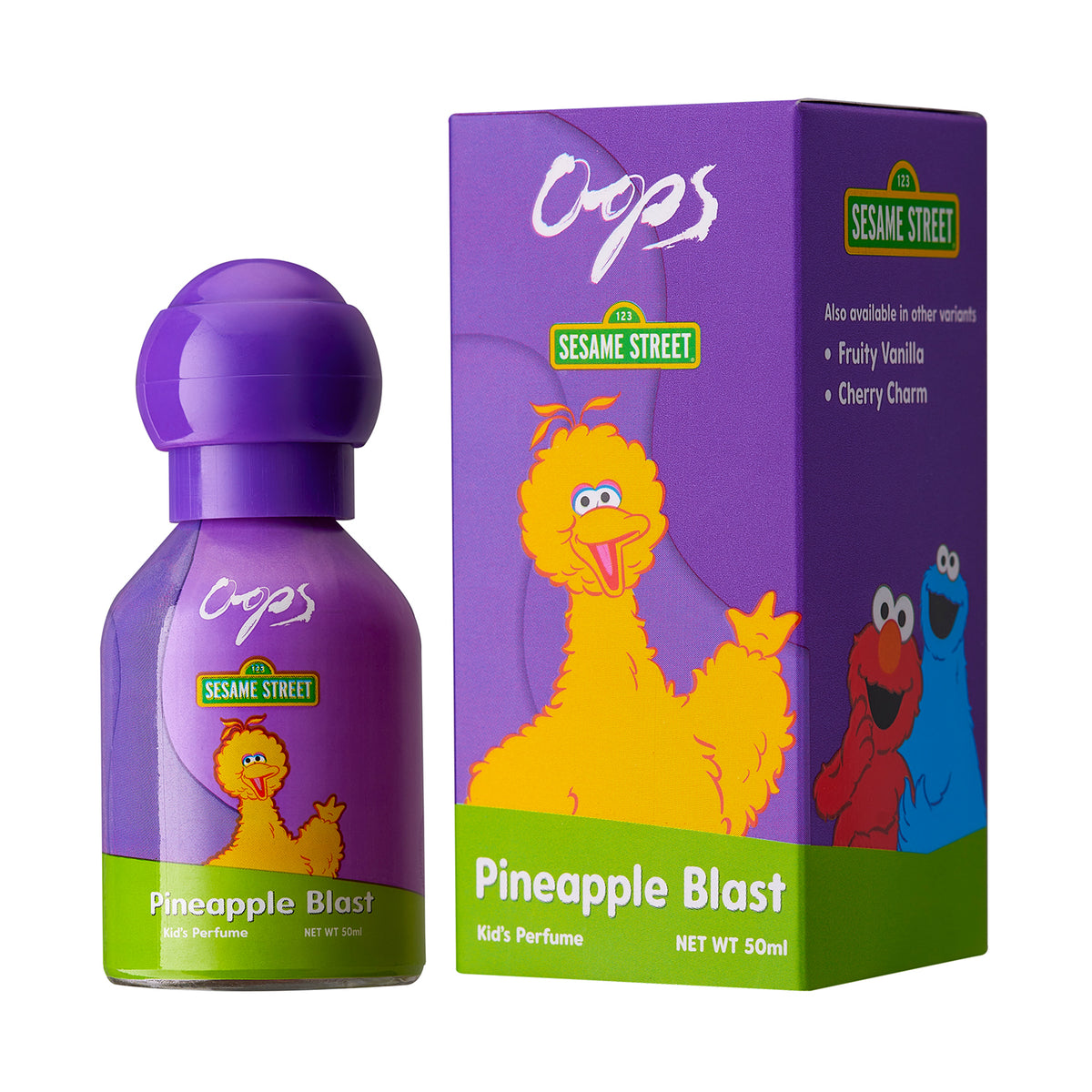 Oops Sesame Street Eau De Parfum - Big Bird's Pineapple Blast, 50ml