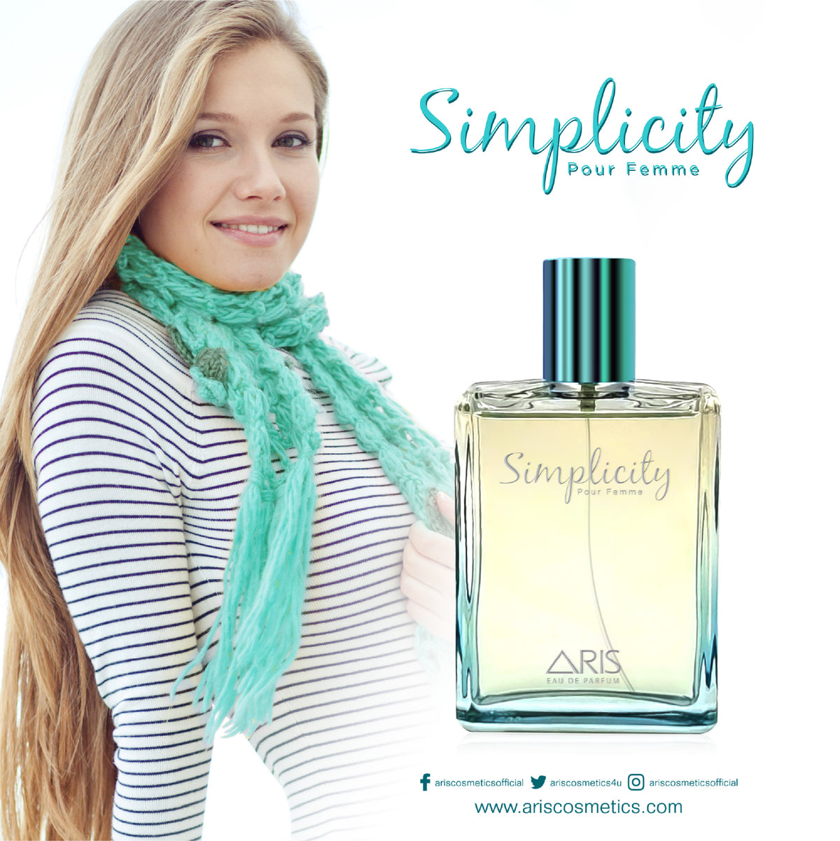 Aris Cosmetics Eau De Parfum - Simplicity, 100ml  | USA