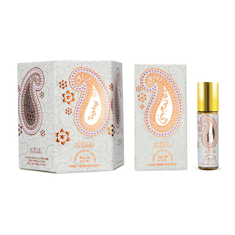 Nabeel - Tajebni Premium Attar Roll-on Perfume Oil | 100% Non Alcoholic | Gift Set - 6ml (Pack of 6) | Made in U.A.E