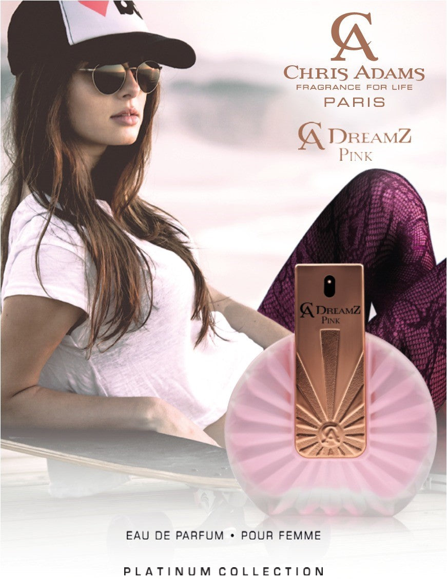 Chris Adams Eau De Parfum - Dreamz Pink, 100ml Gardenia Cosmotrade LLP