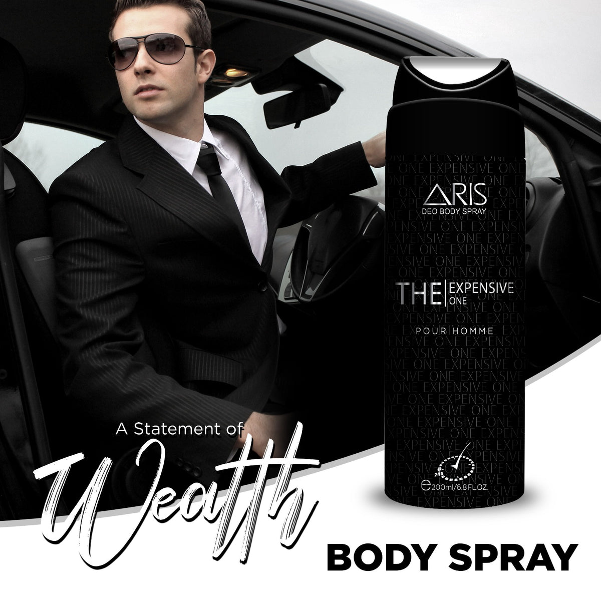 Aris Cosmetics Deodorant Body Spray - The Expensive One, 200ml  | USA