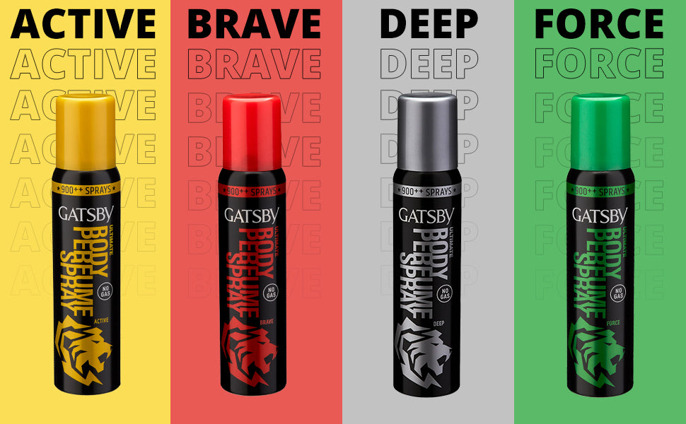 Gatsby Ultimate Body Perfume Spray - Active, 120 ml : Buy 1 Get 1 Free! Gardenia Cosmotrade LLP