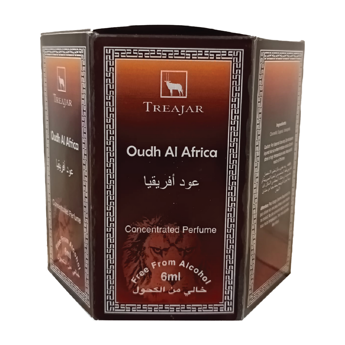Treajar Concentrated Oils - Oudh Al Africa, 6ml - Pack of 6 Gardenia Cosmotrade LLP