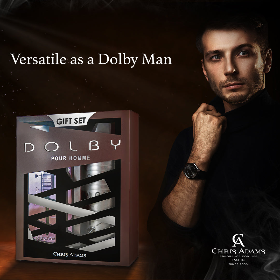 Chris Adams Gift Set - Dolby | EDP, 100ml + Deodorant Body Spray, 200ml Gardenia Cosmotrade LLP