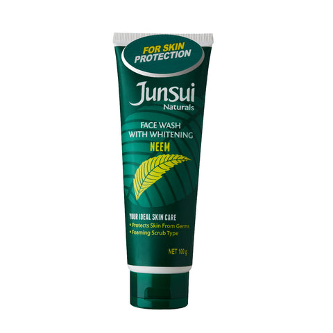 Junsui Naturals Face Wash With Whitening, Neem, 100 g Gardenia Cosmotrade LLP