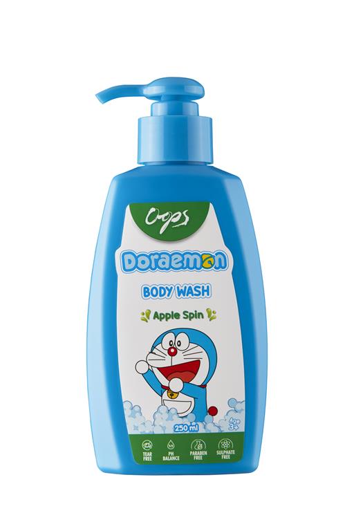 Oops Doraemon Body Wash - Apple Spin, 250ml : Buy 1 Get 1 Free! Gardenia Cosmotrade LLP
