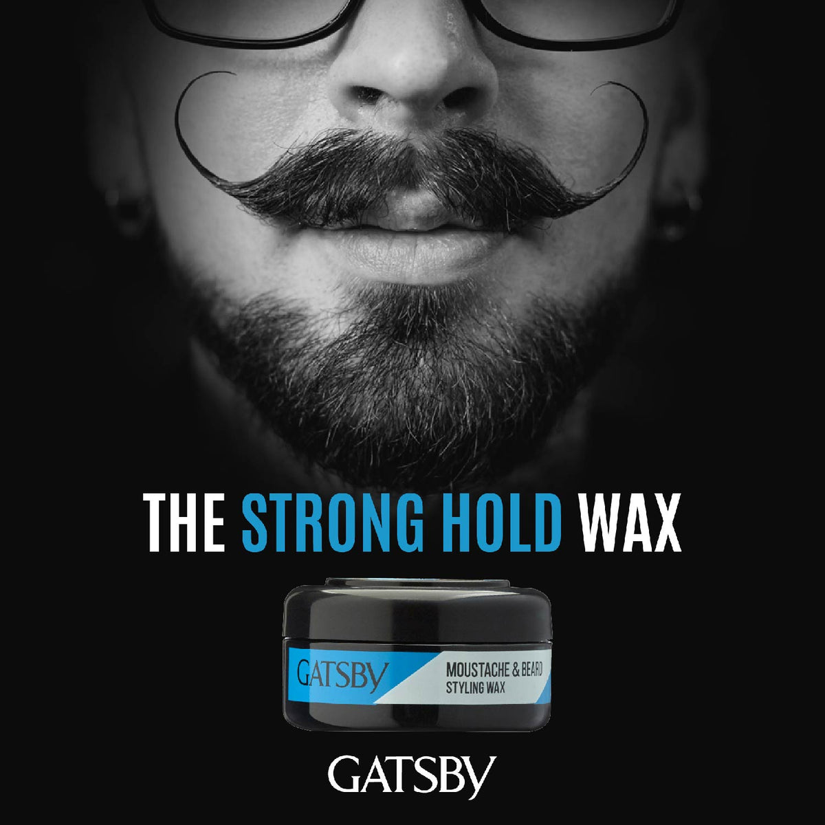 Gatsby Moustache & Beard Styling Wax - Strong Hold, 25g Gardenia Cosmotrade LLP