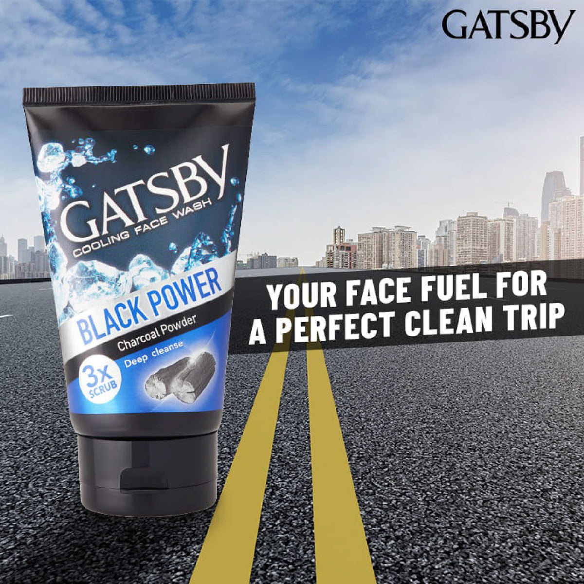 Gatsby Cooling Face Wash - Perfect Clean, 100g Gardenia Cosmotrade LLP