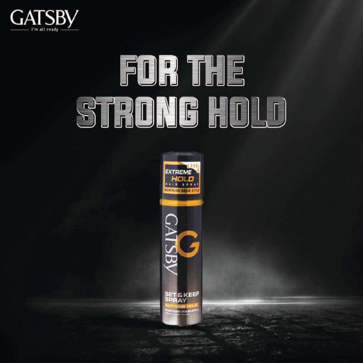 Gatsby Set & Keep Hair Spray - Extreme Hold, 66ml Gardenia Cosmotrade LLP