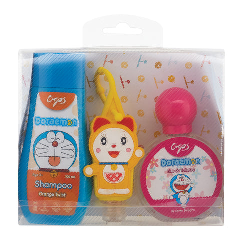 Dorami Magic Gift Box - Shampoo Orange Twist, 100ml + Dorami Bagtag, 30ml +Dreamy Delight EDT, 50ml Gardenia Cosmotrade LLP