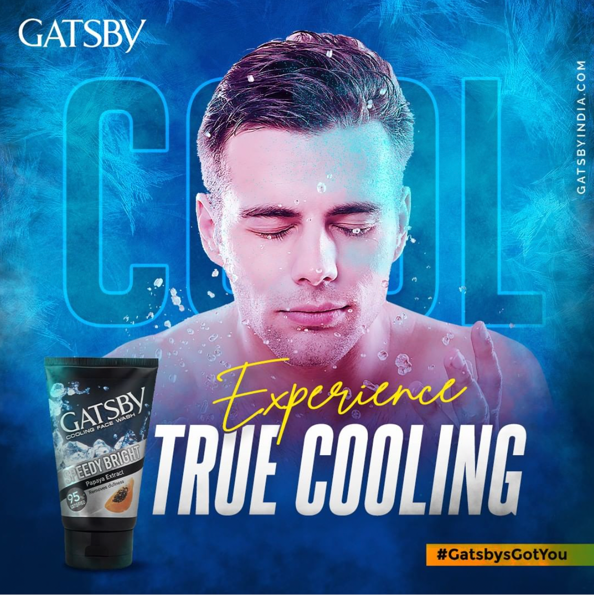 Gatsby Cooling Face Wash - Clear Whitening, 100g Gardenia Cosmotrade LLP