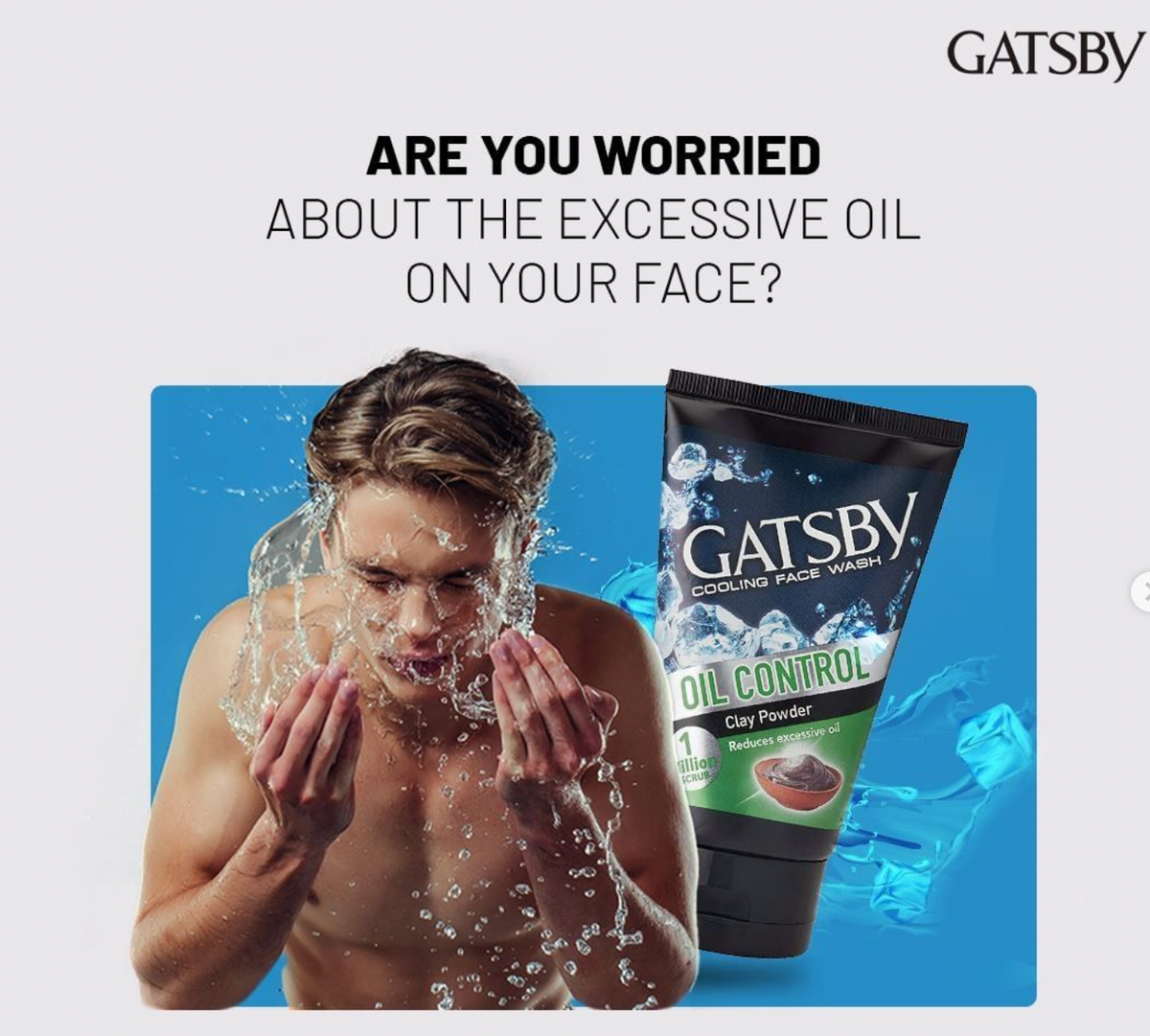 Gatsby Cooling Face Wash - Oil Control, 50g Gardenia Cosmotrade LLP