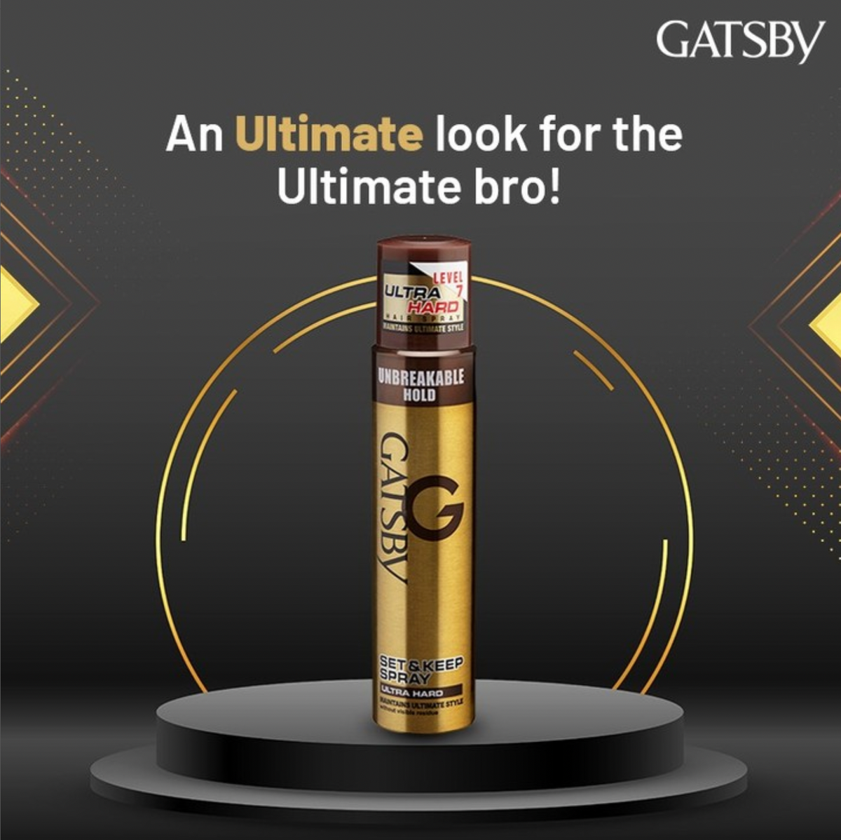 Gatsby Set & Keep Hair Spray - Ultra Hard, 66ml Gardenia Cosmotrade LLP